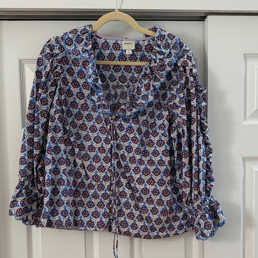 Maeve Multicolor Patterned Blouse